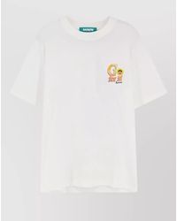 Barrow - Cotton T Shirt Crew Neck Graphic Print - Lyst