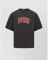 A PAPER KID - Crew Neck Graphic Print Short Sleeves T-Shirt - Lyst