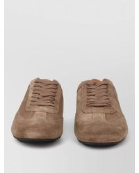 BOSS - Leather Noel Lace-Up Sneakers - Lyst