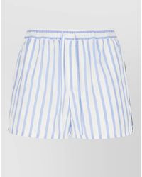 Dolce & Gabbana - Cotton Blend Bermuda Shorts Striped Pattern Back Pocket - Lyst