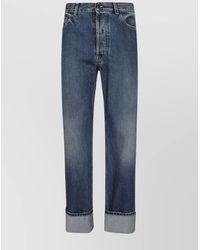 McQueen - Cotton Straight-Leg Jeans - Lyst