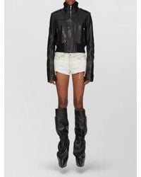 Rick Owens - Denim Mid-Rise Straight-Leg Cutoff Shorts - Lyst