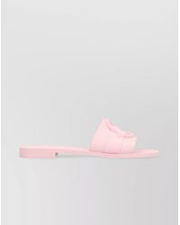 Moncler - Rubber Slides With Flat Sole And Open Toe - Lyst