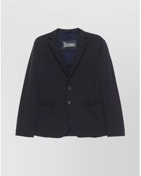 Herno - Tailored Single-Breasted Jacket With Notched Lapels - Lyst