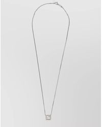 Fendi - Brass Pendant Necklace - Lyst