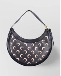 Marine Serre Moon Canvas Strike Bag in Blue | Lyst