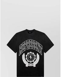 Represent - Distressed Graphic Print Cotton T-Shirt - Lyst