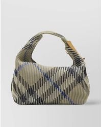 Burberry - Check Mini Nylon Shoulder Bag - Lyst