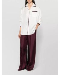 F.R.S For Restless Sleepers - Silk Satin Wide Leg Lounge Trousers - Lyst