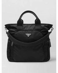 Prada - Tote Bag Detachable Shoulder Strap Top Handles - Lyst
