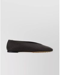 Bottega Veneta - Rosa Ballerinas With Flat Sole And Woven Texture - Lyst