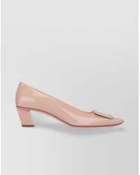 Roger Vivier - Patent Leather Square-Toe Block-Heel Pumps - Lyst
