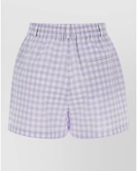 Moschino - Cotton Shorts Button Detail Back Pocket - Lyst
