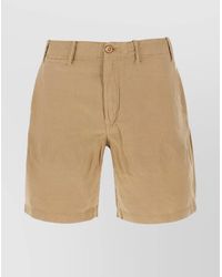 Polo Ralph Lauren - Linen And Cotton Blend Bermuda Shorts - Lyst