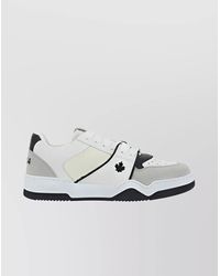 DSquared² - Chunky Sole Calfskin Sneakers With Embroidered Patch - Lyst
