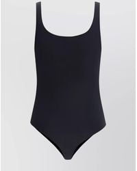 Wolford - Cotton-Blend Scoop-Neck Sleeveless Bodysuit - Lyst