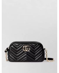 Gucci - Gg Marmont Small Nappa Leather Shoulder Bag - Lyst