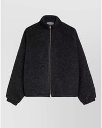 Jil Sander - Fleece Zip Up Sweatshirt - Lyst