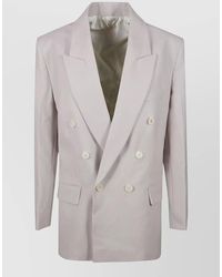 Victoria Beckham - Relaxed Tailored Double Breasted Jacket - Lyst