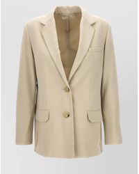 Helmut Lang - Logo Band Blazer With Chest Pocket - Lyst