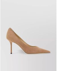 Jimmy Choo - 85 Love Suede Pumps With Pointed Toe And Stiletto Heel - Lyst