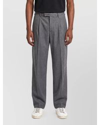 PT Torino - Cashmere-Blend Mid-Rise Straight-Leg Tailored Trousers - Lyst