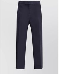Thom Browne - Cotton High-Rise Straight-Leg Trousers - Lyst