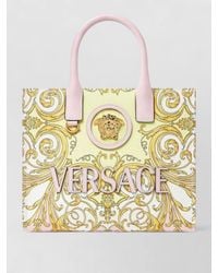 Versace - Baroque Print Tote Bag Shoulder Strap Handles - Lyst