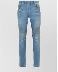 Balmain - Denim Straight-Leg Jeans - Lyst