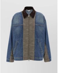Stella McCartney - Denim Tweed Bomber Jacket - Lyst