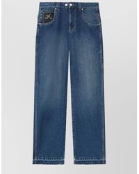 Isabel Marant - Cotton Regular Wide-Leg Trousers - Lyst