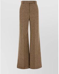 Valentino Garavani - Virgin Wool Wide-Leg Trousers - Lyst