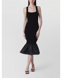 Patou - Ruffled-Hem Midi Dress - Lyst