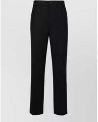 Moncler - Virgin Wool Regular-Fit Straight-Leg Trousers - Lyst