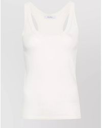 Max Mara - Cashmere Fine-Knit Scoop-Neck Sleeveless Tank Top - Lyst