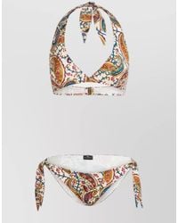 Etro - Halter Neck Paisley Two Piece Swim Set - Lyst