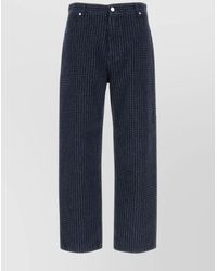 Fendi - Embroidered Denim Straight-Leg Jeans - Lyst
