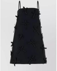 Jil Sander - Silk Satin Sleeveless Mini Dress - Lyst