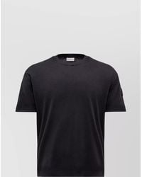 Moncler - Crew Neck Patch Detail Short Sleeves T-Shirt - Lyst