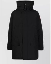 Canada Goose - Long Hooded Parka Coat Featuring Pockets - Lyst