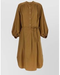 Loulou de Saison - Cotton Loose-Fit Midi Shirt Dress - Lyst