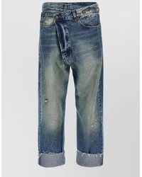 R13 - Crossover Denim Jeans Belted Cuffed Distressed - Lyst