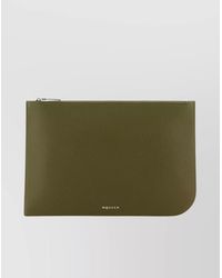 McQueen - Leather Clutch Bag - Lyst