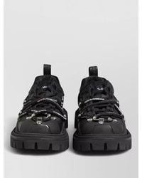 Dolce & Gabbana - Leather Lace-Up Trekking Sneakers - Lyst