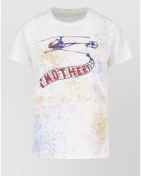 Mother - Cotton Short Sleeve T-Shirt - Lyst