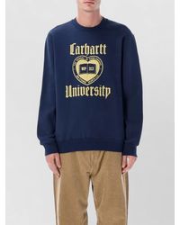 Carhartt - Campus Cotton Crewneck Sweatshirt Long Sleeves - Lyst