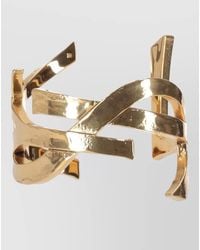 Saint Laurent - Brass Cuff Bracelet - Lyst