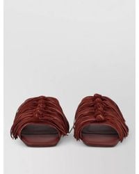 Ash - Flat Mule Brigitte Fringe Open Toe - Lyst