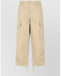 Carhartt - Straight Leg Trousers Cargo Pockets Drawstring Hem - Lyst