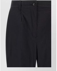 Kiton - Poplin Tailored Pants Pleats Belt Loops Pockets - Lyst
